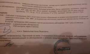Расшифровка результата, необходимость консультации врача