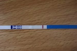 На тесте 1 полоска?