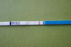 На тесте 1 полоска?