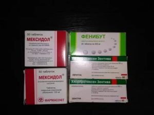 Мексидол и фенибут при опухли мозга