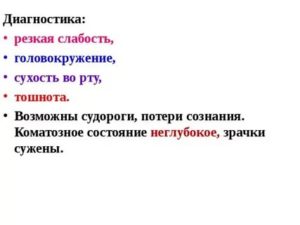 Головокружение и горечь во рту